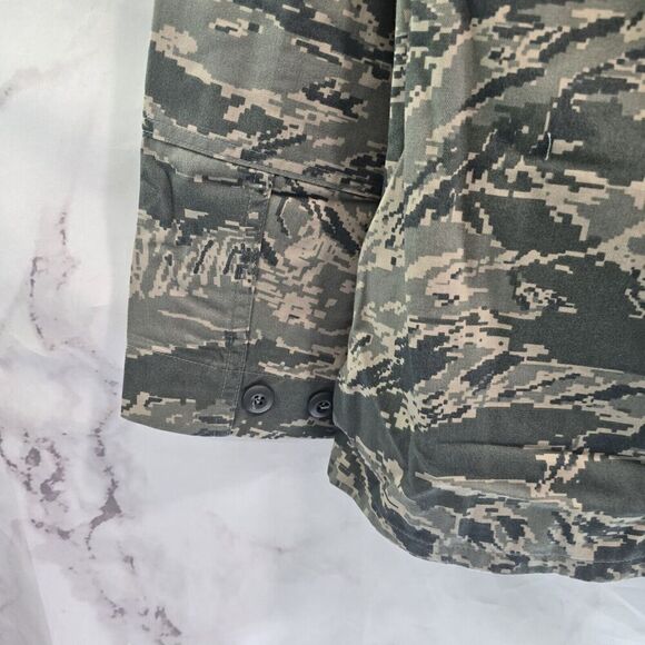Air Force Camo Jacket Womens 10 Long Med ABU Tiger Stripe Military Digital Top - Picture 8 of 14